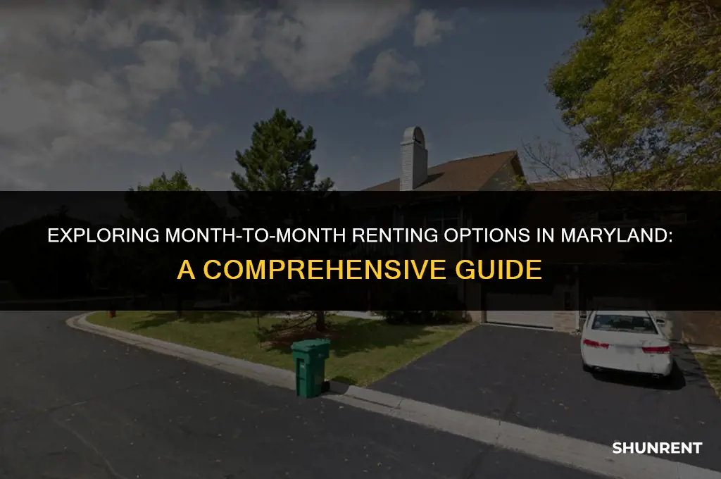 what is month to month renting maryland