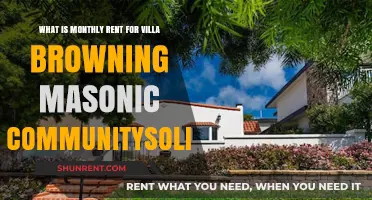 Monthly Rent for Villa Browning Masonic Community Solitaire Explained