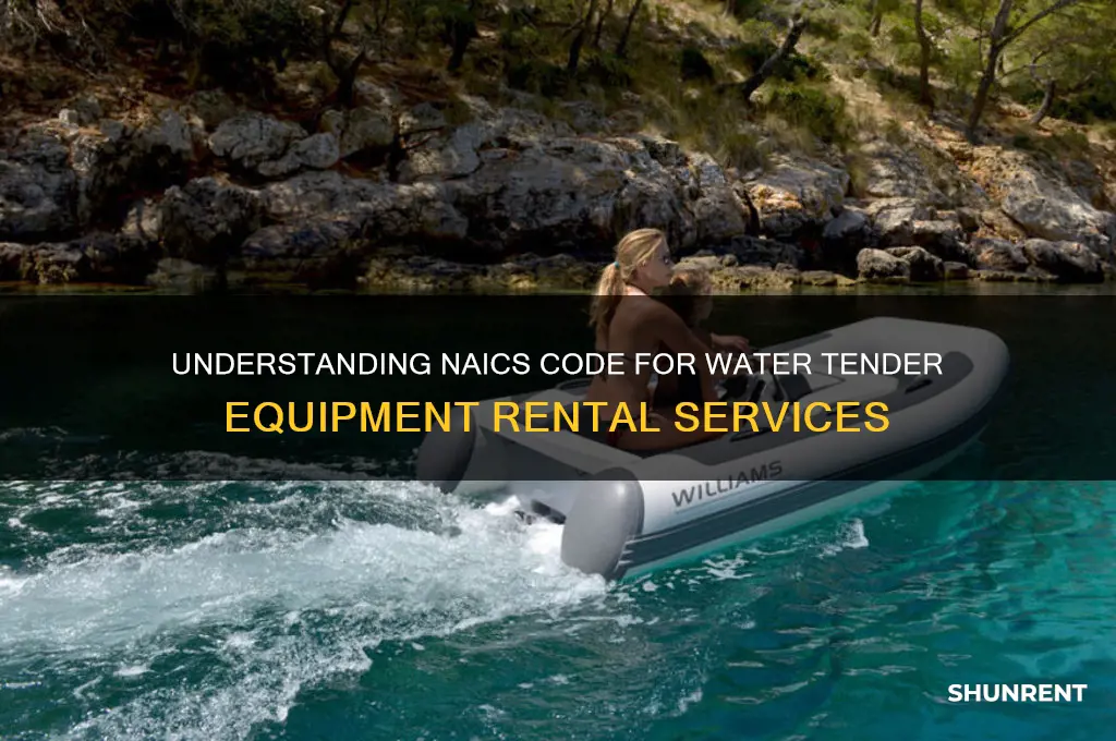 what is naics code for renting water tender equipment