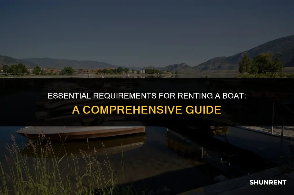 what is needed to rent a boat
