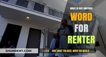 Beyond Synonyms: Understanding the Unique Role of a Renter
