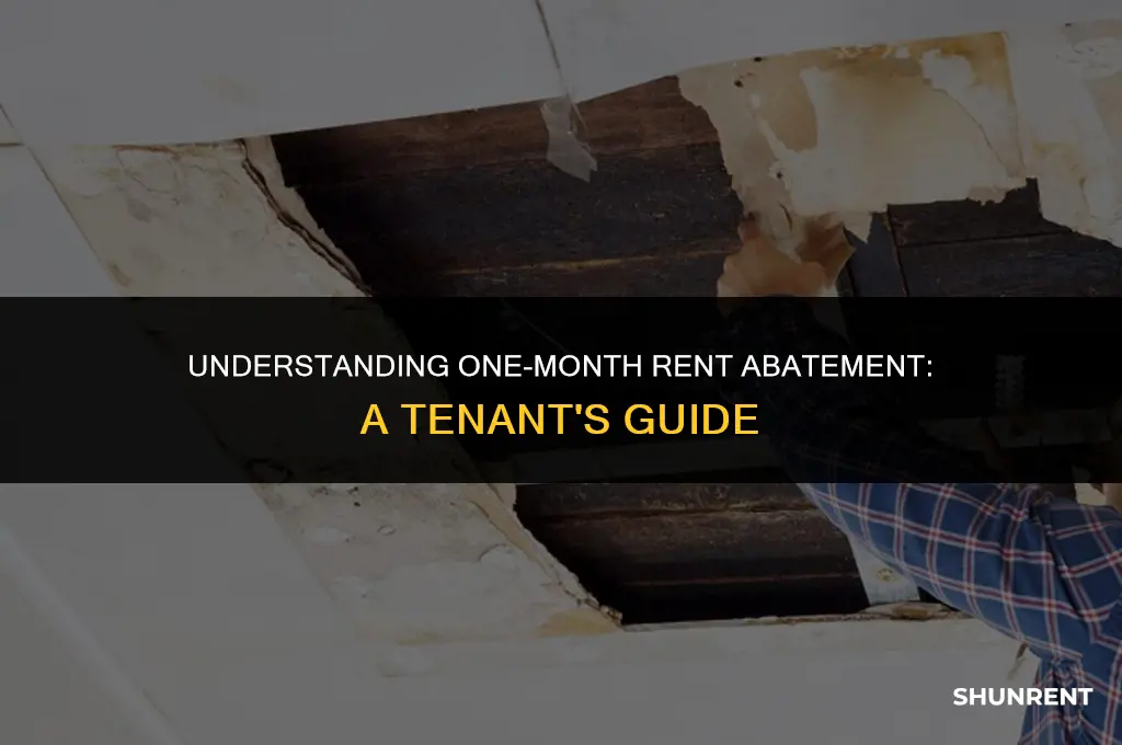 what is one month abatement in rent