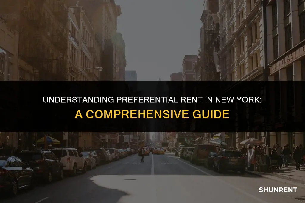 what is preferential rent in new york