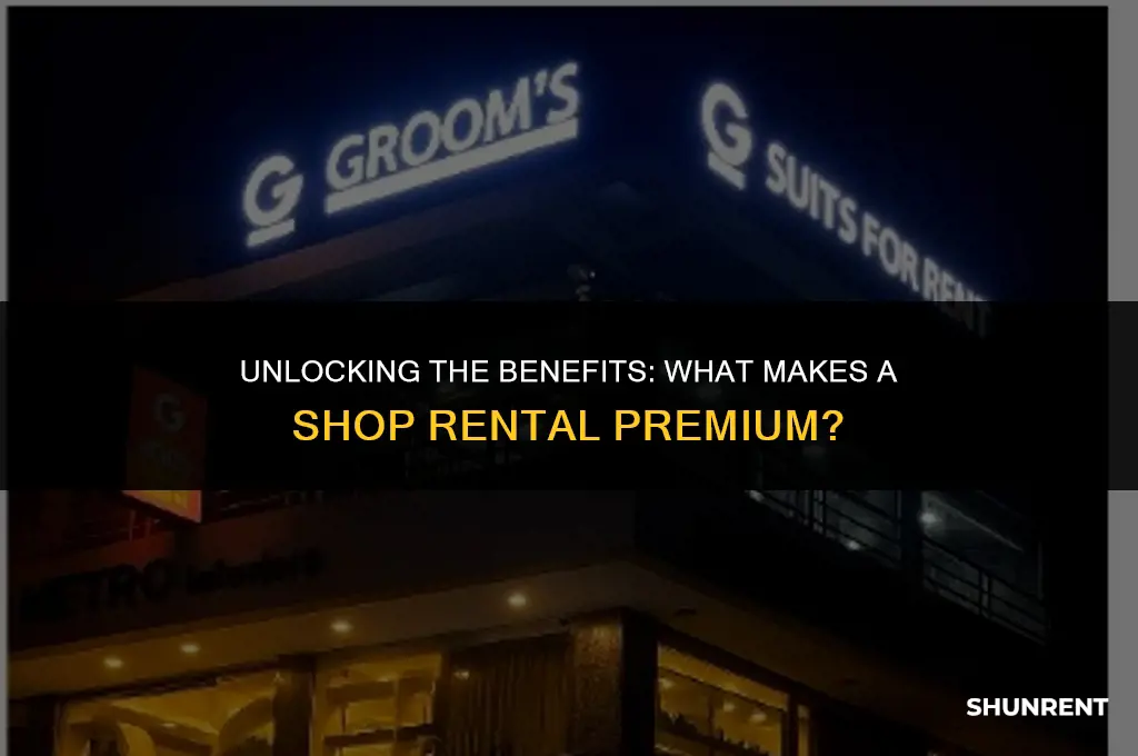 what is premium when renting a shop