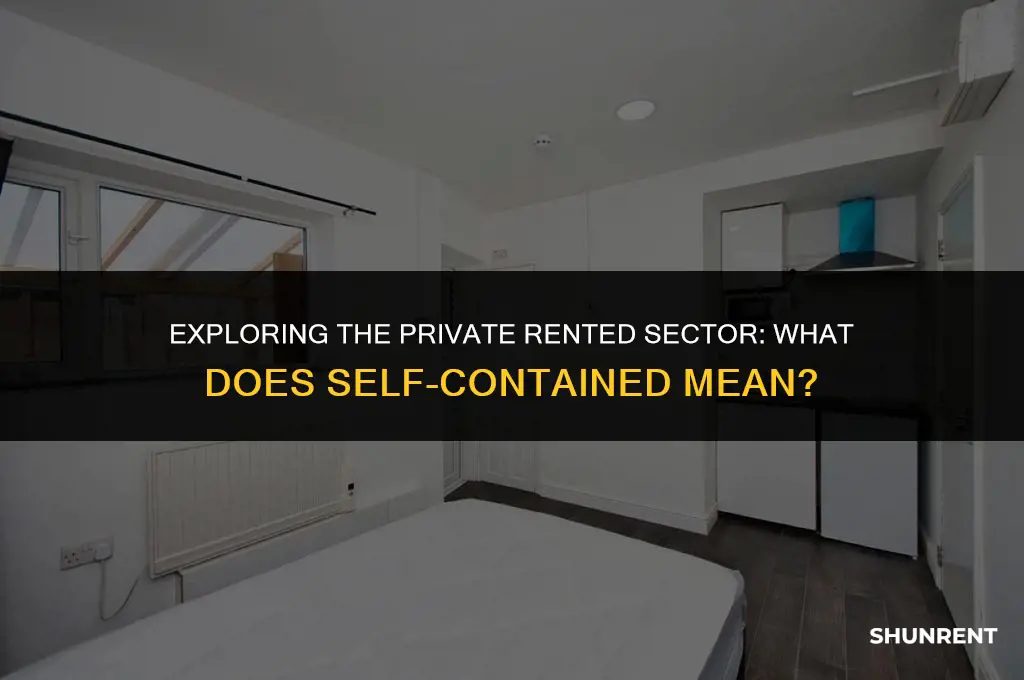 what is private rented sector self contained