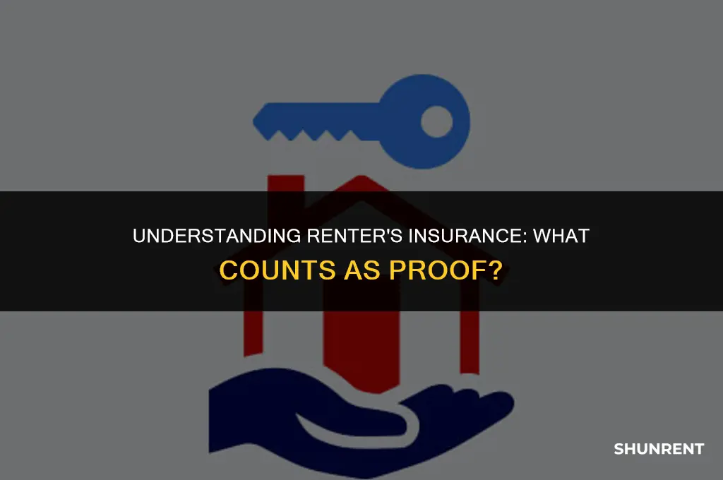 what is proof of renter