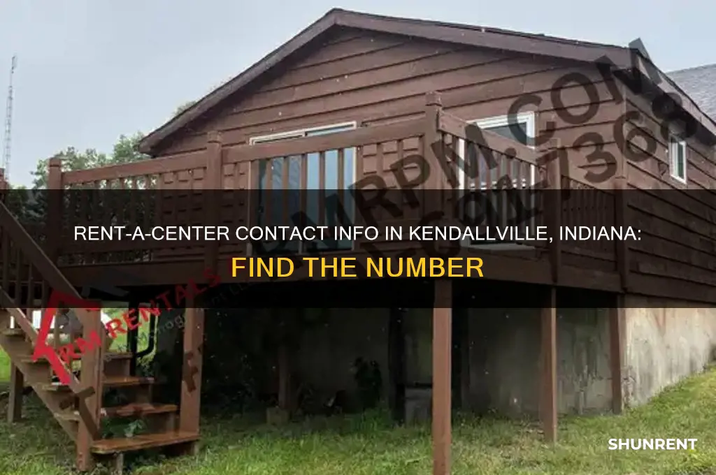 what is rent a centers number in kendallville indiana