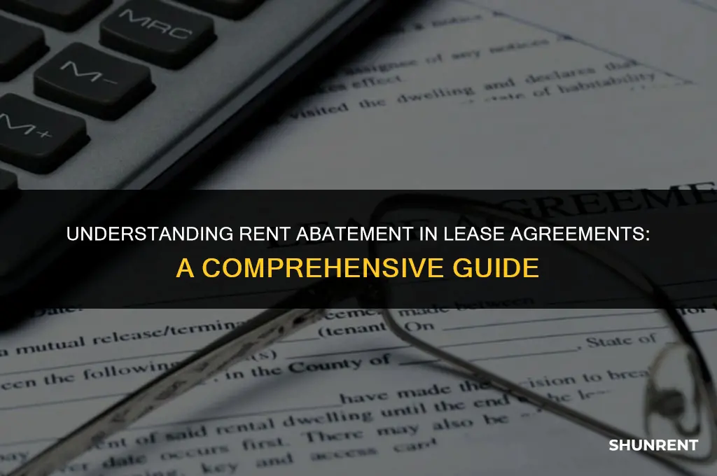 what is rent abatement in lease agreement