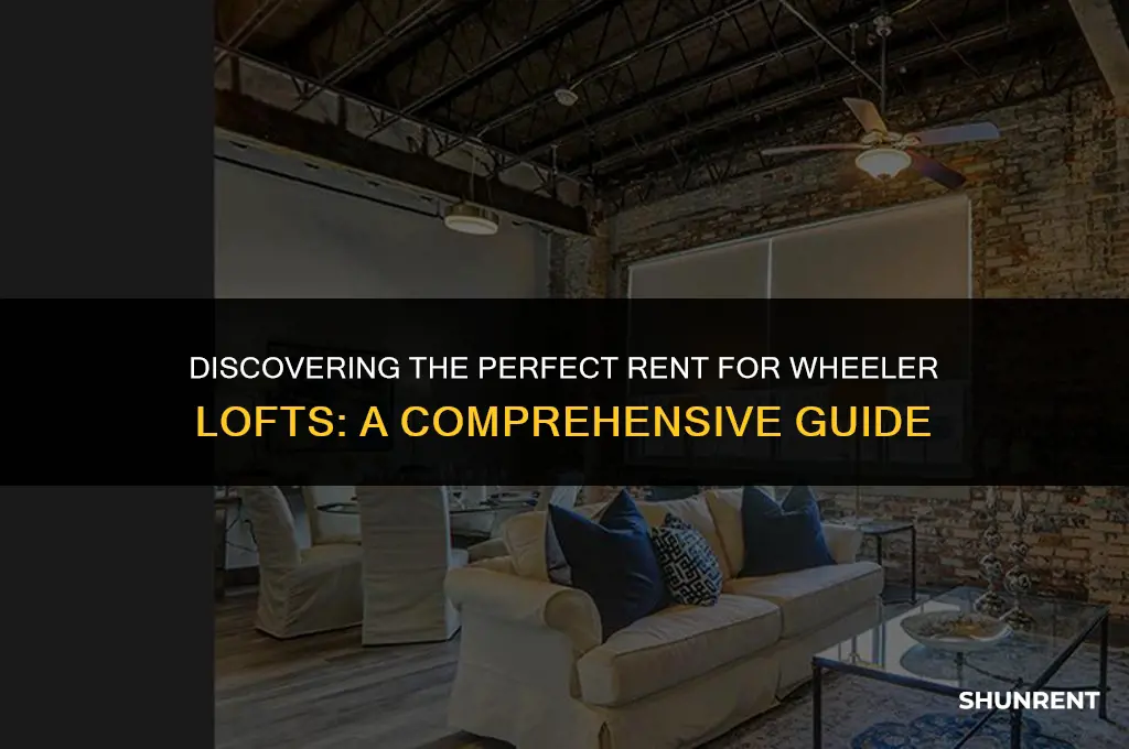 what is rent amount for wheeler lofts
