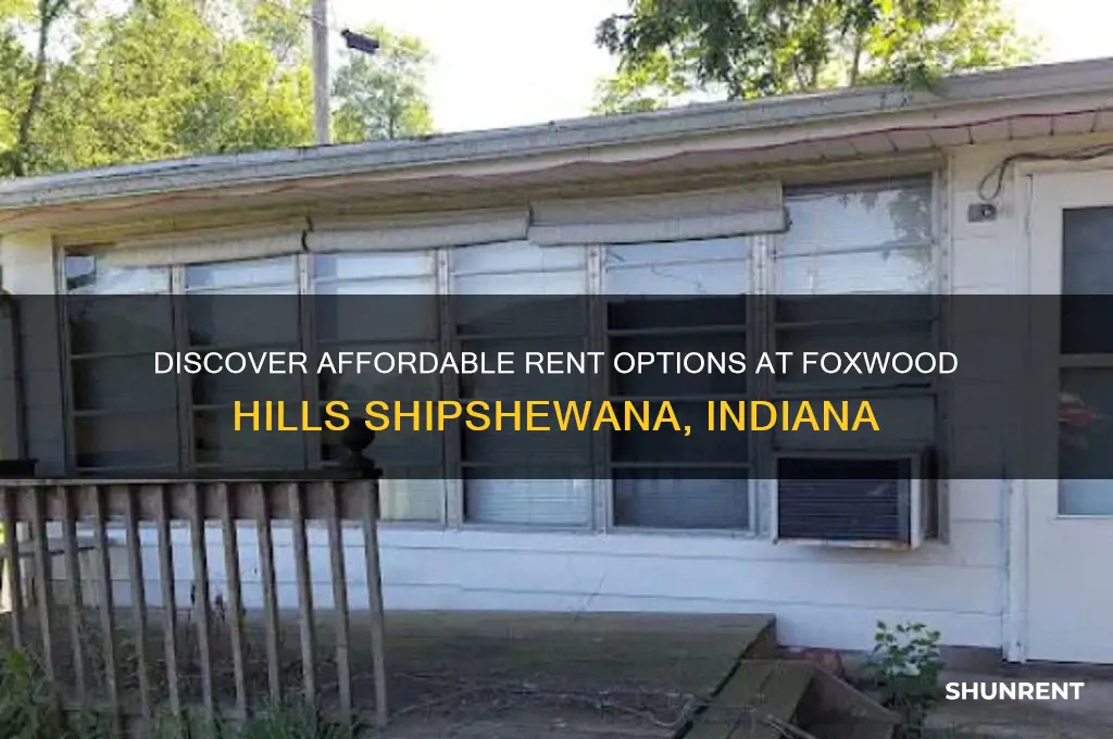 what is rent at foxwood hills shipshewana in