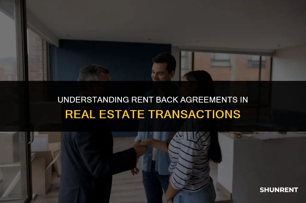 what is rent back in real estate