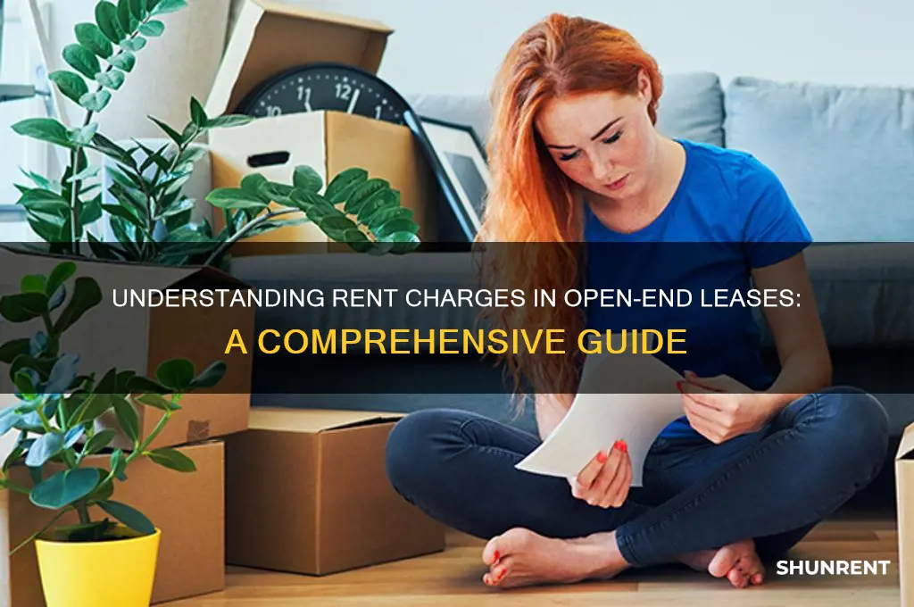what is rent charge on an open end lease