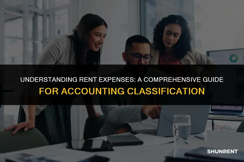 what is rent classified as in accounting