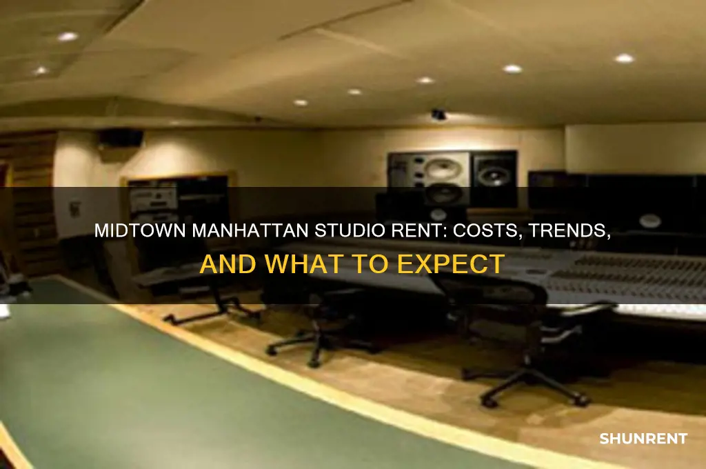what is rent for a studio in midtown manhattan