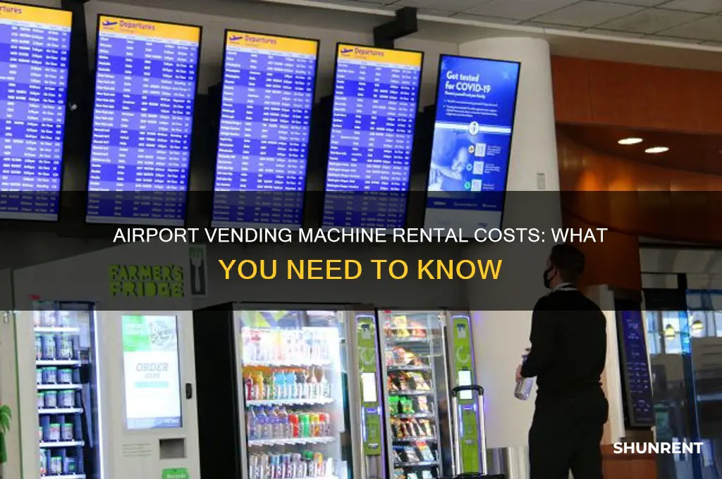 what is rent for a vending machine in an airport