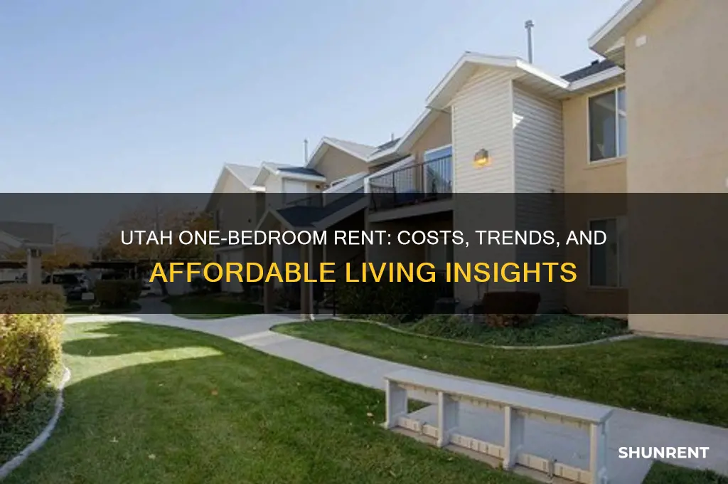 what is rent in utah for one bedroom