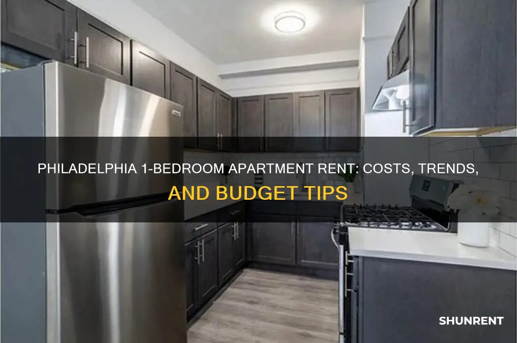 what is rent on 1 bedroom aptment in philadelphia