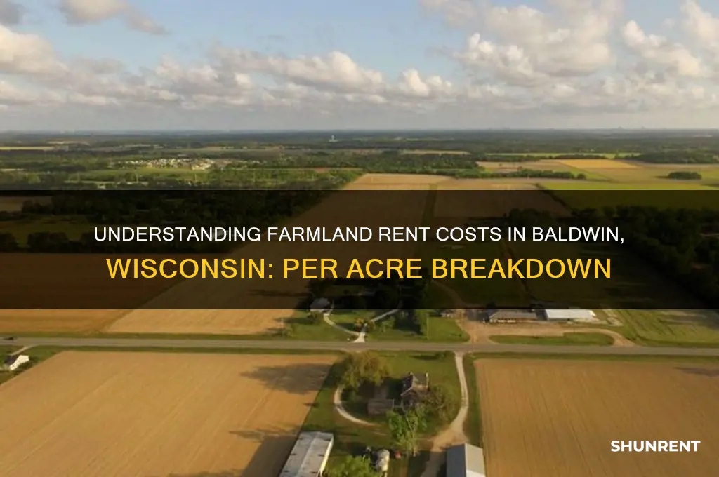 what is rent per acre of farmland in baldwin wi