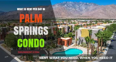 Palm Springs Condo Daily Rental Rates: What to Expect