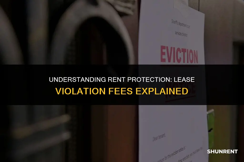 what is rent protect lease violation fee