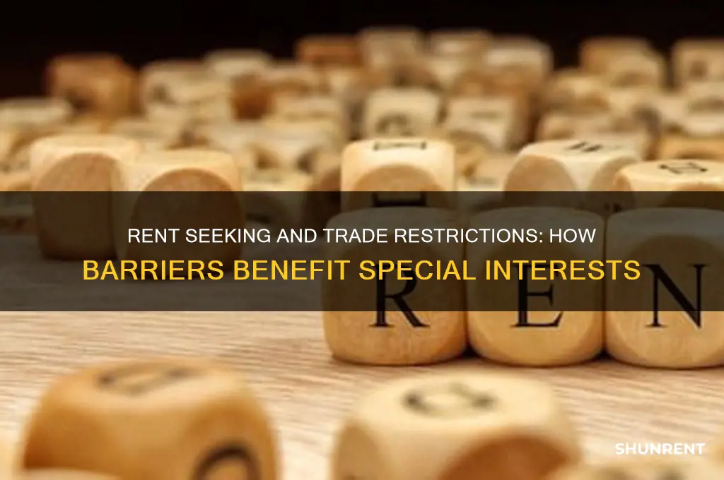 what is rent seeking with respect to restricting international trade
