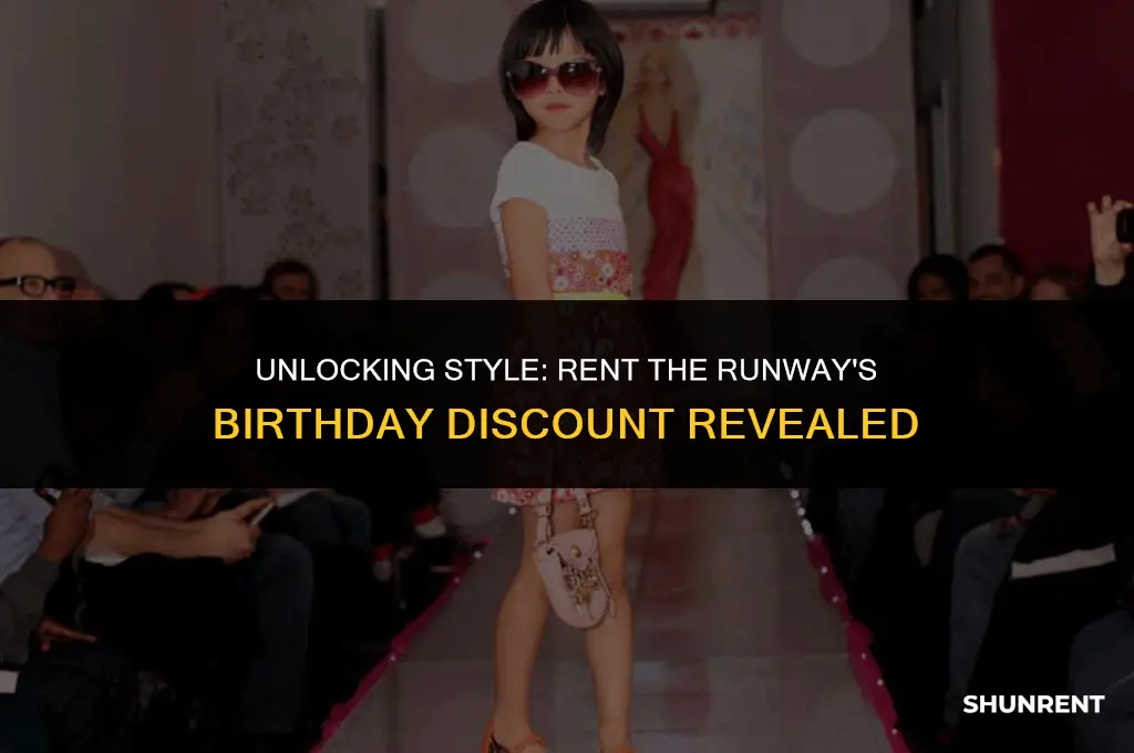 what is rent the runway birthday discount
