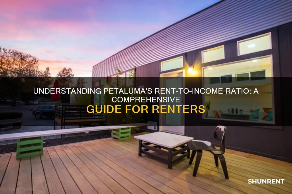 what is rent to income ratio for petaluma