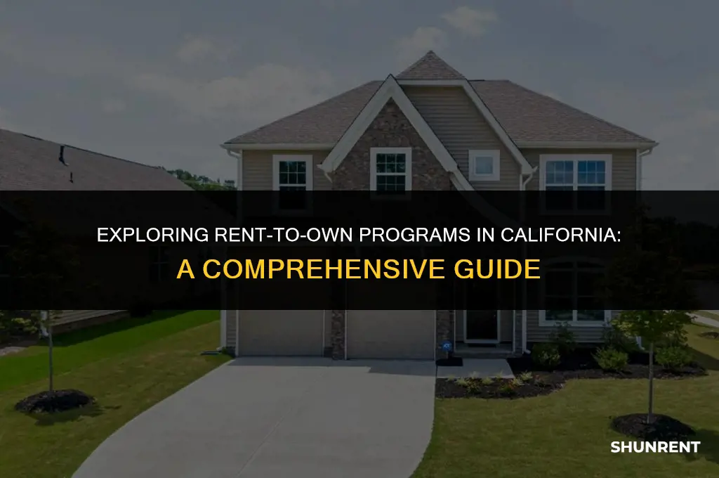 what is rent to own program california