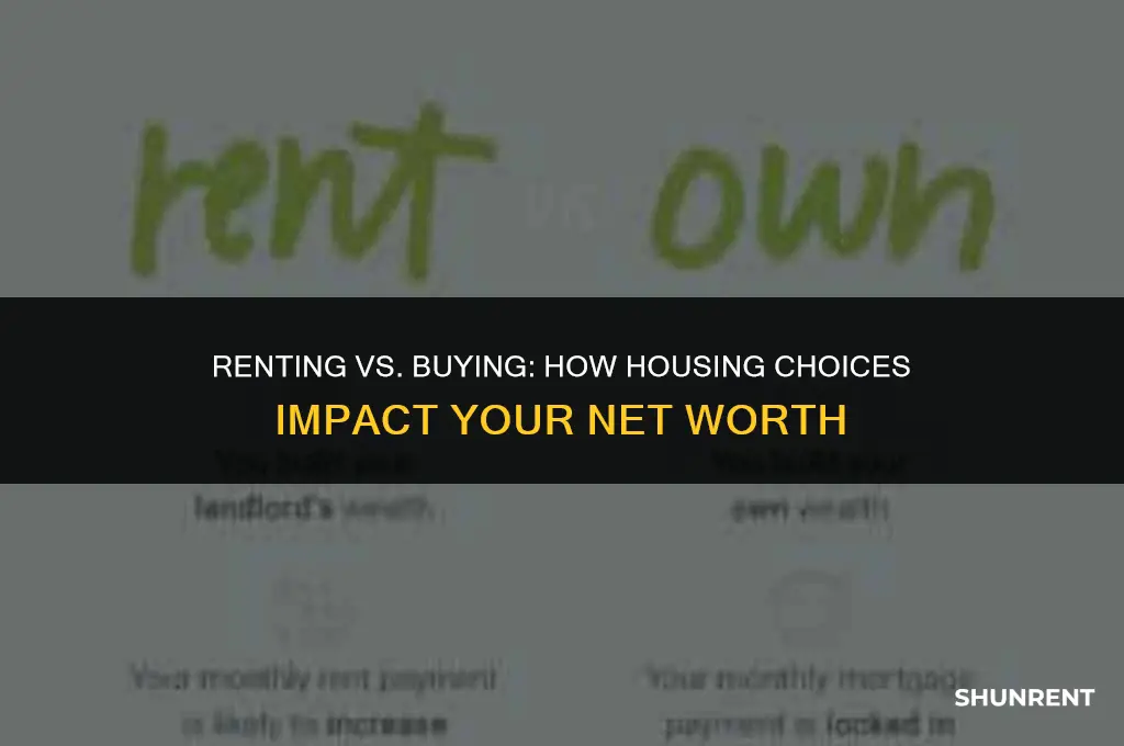 what is renting effect on net worth