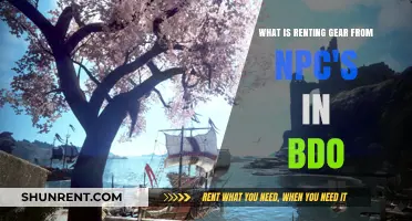 Renting Gear from NPCs in BDO: A Beginner's Guide