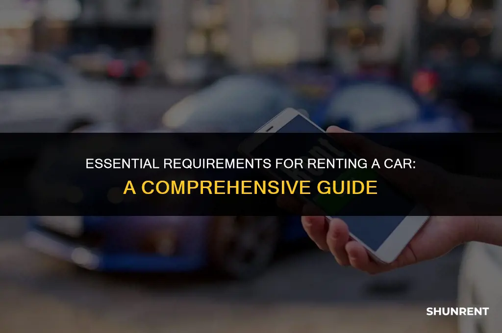 what is required to rent a car4