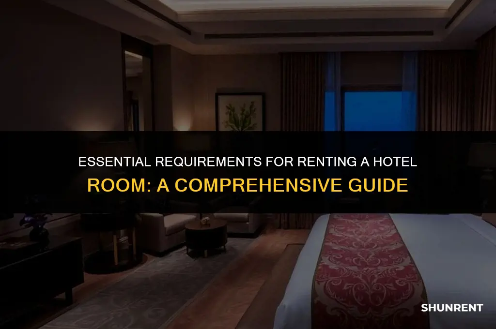 what is required to rent a hotel