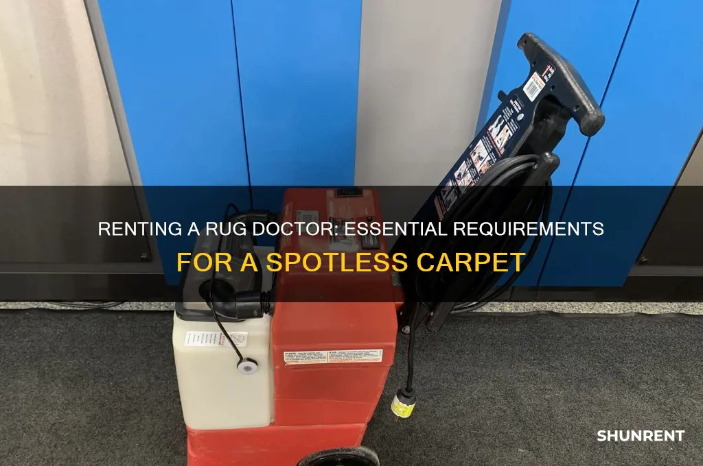 what is required to rent a rug doctor
