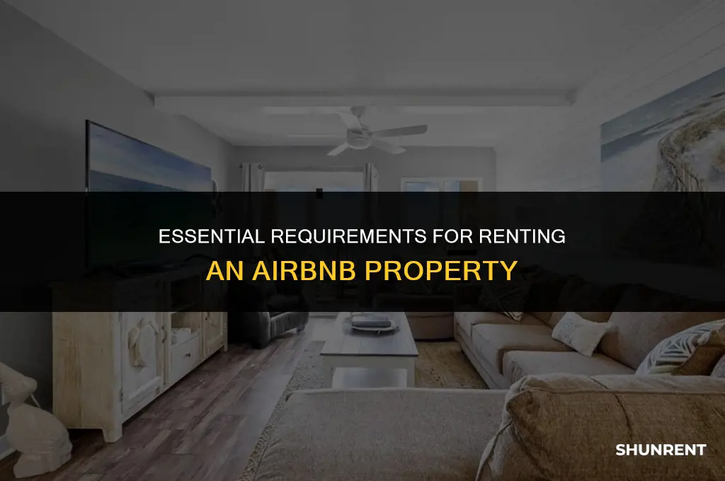 what is required to rent from airbnb