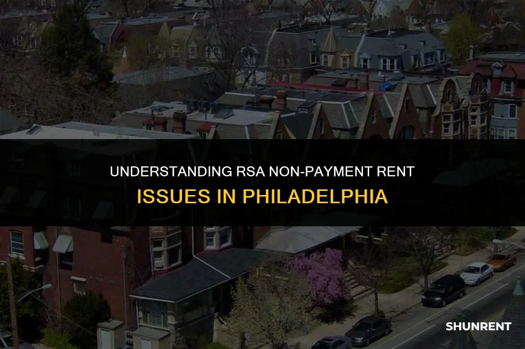 what is rsa non payment rent philadelphia