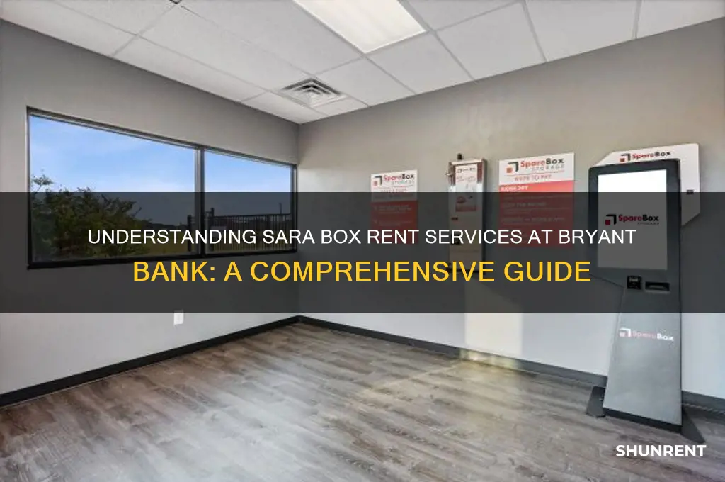 what is sara box rent at bryant bank
