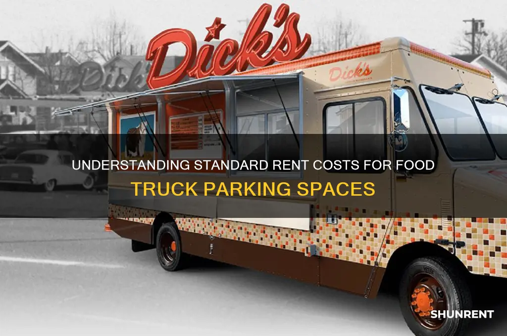 what is standard rent for a food truck space