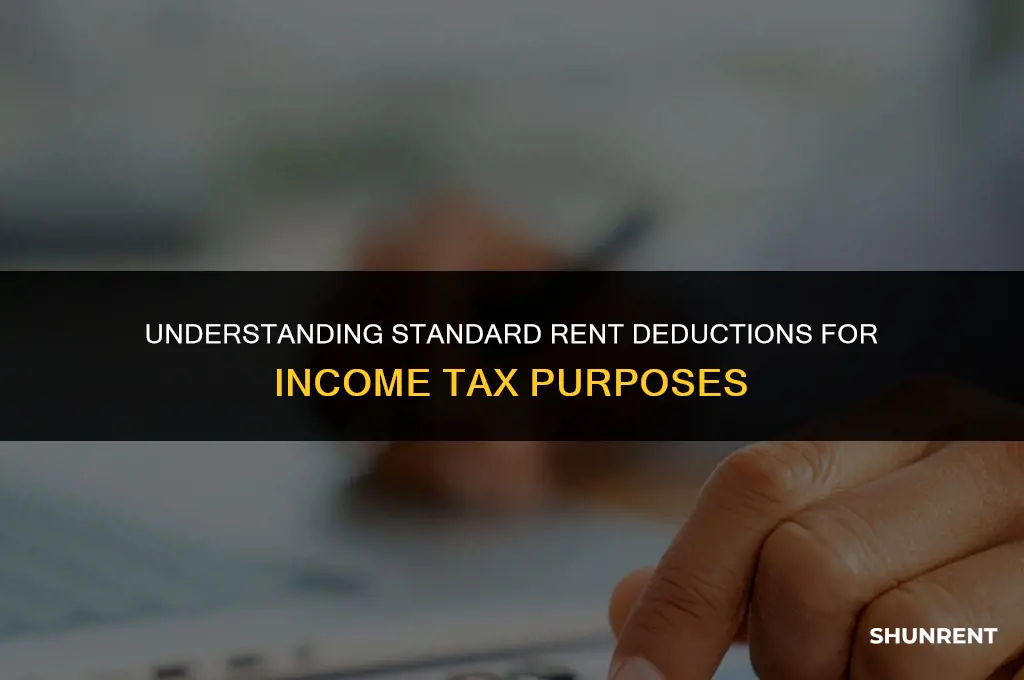 what is standard rent in income tax