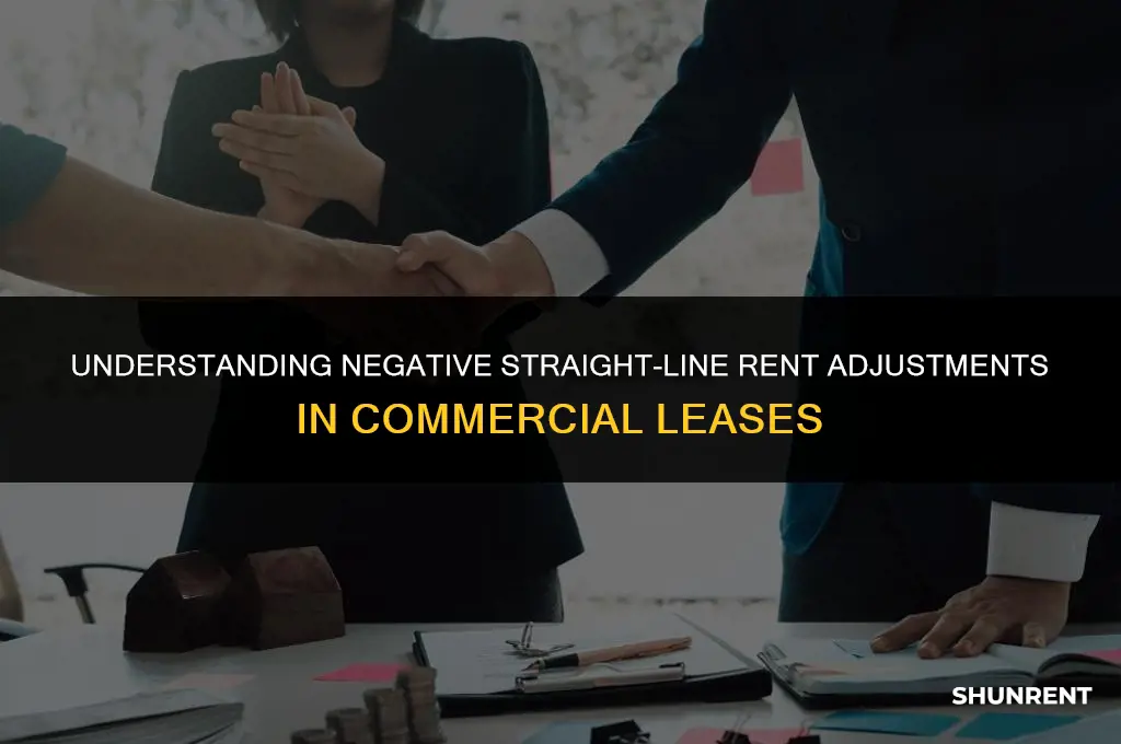what is straight line rent adjustment negative