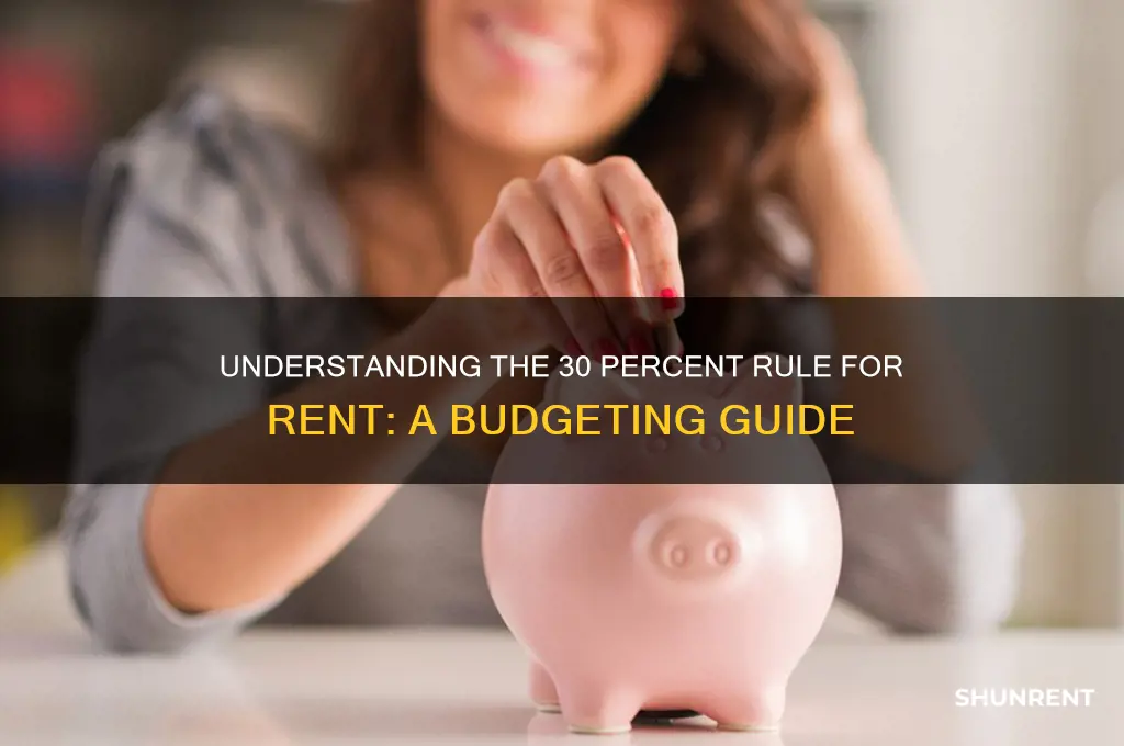 what is the 30 percent rule for rent
