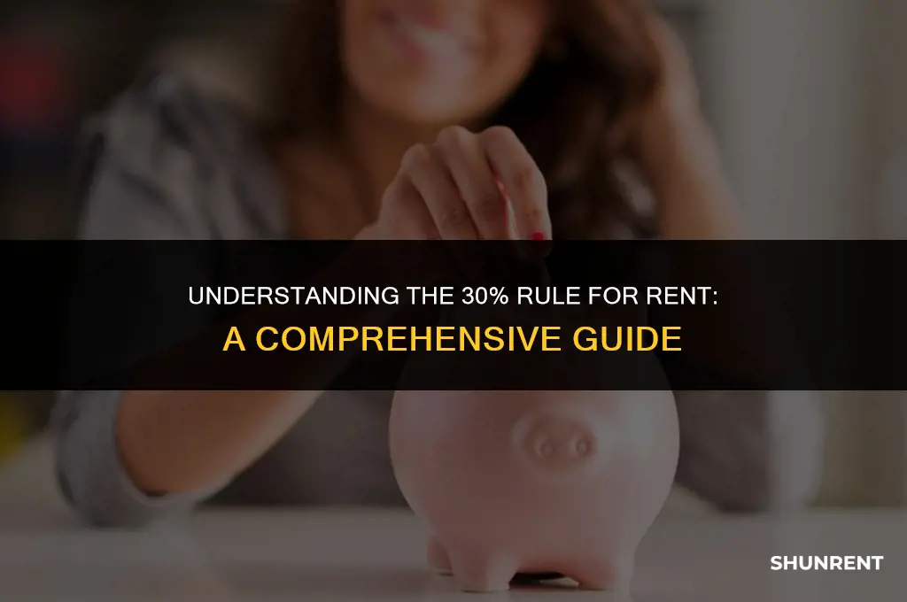 what is the 30 rule for rent
