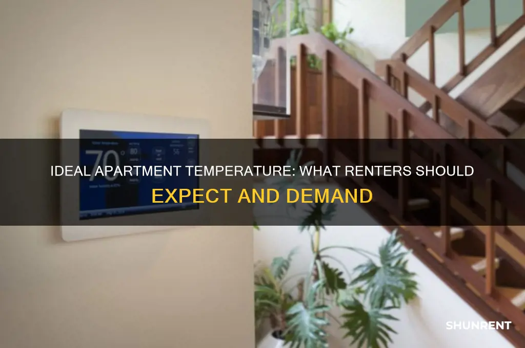 what is the acceptable temperature for a rented apt