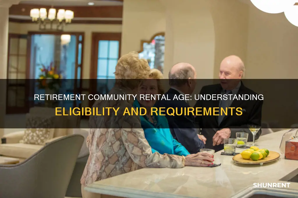 what is the age to rent in a retirement community