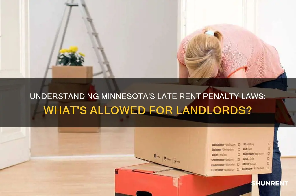 what is the allowed late rent penalty in mn