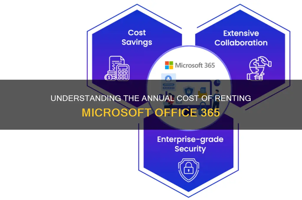 what is the annual fee to rent windows office 365
