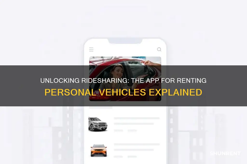 what is the app where people rent their personal vehicles