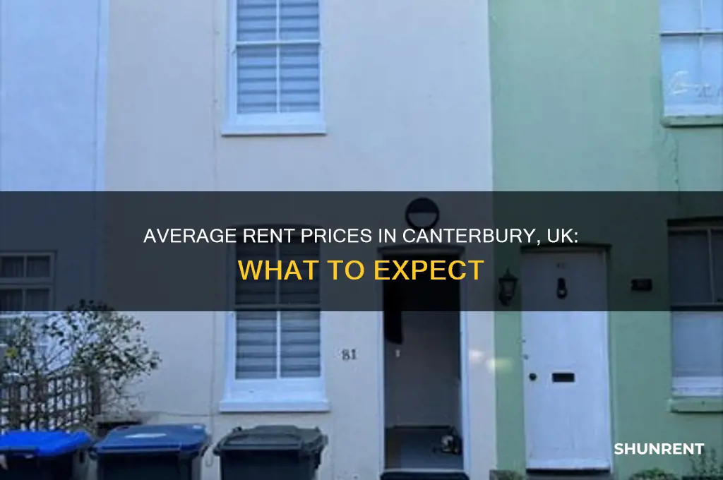 what is the averag eprice of rent in cantubury uk