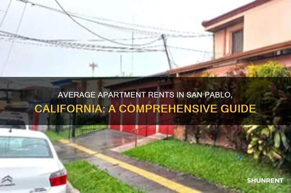 what is the average aparttment rents in san pablo calif
