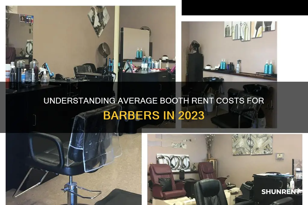 what is the average booth rent for barbers