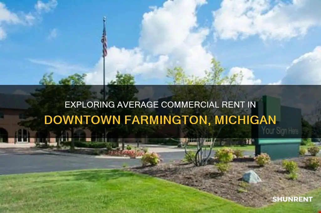 what is the average commercial rent in downtown farmington michigan